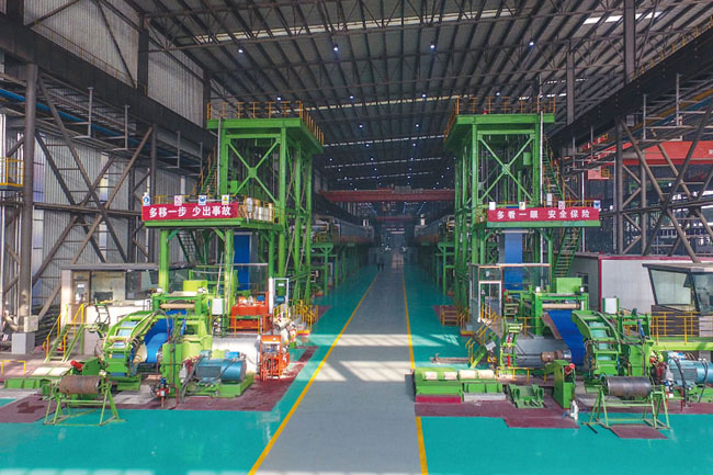 Pre-coated steel coils production line